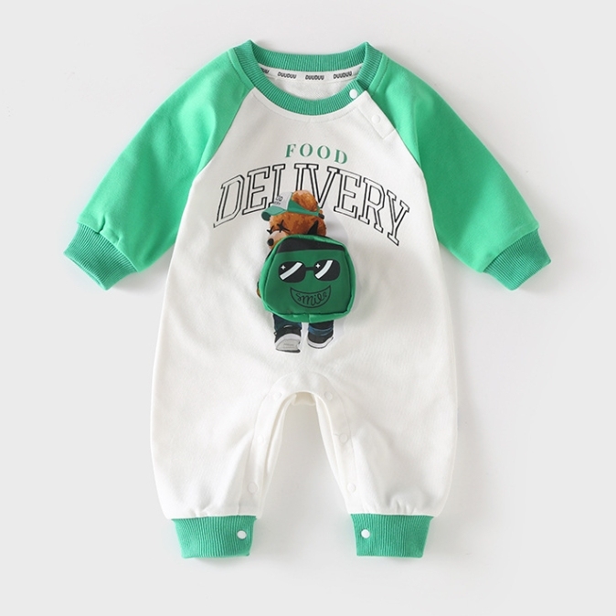 Baby Boy/Girl Food Print Romper-kissminis