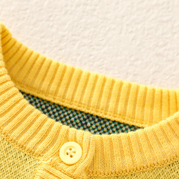 Baby Boy/Girl Ribbed Knit Dinosaur Cardigan Sweatshirt with Pants Set-kissminis