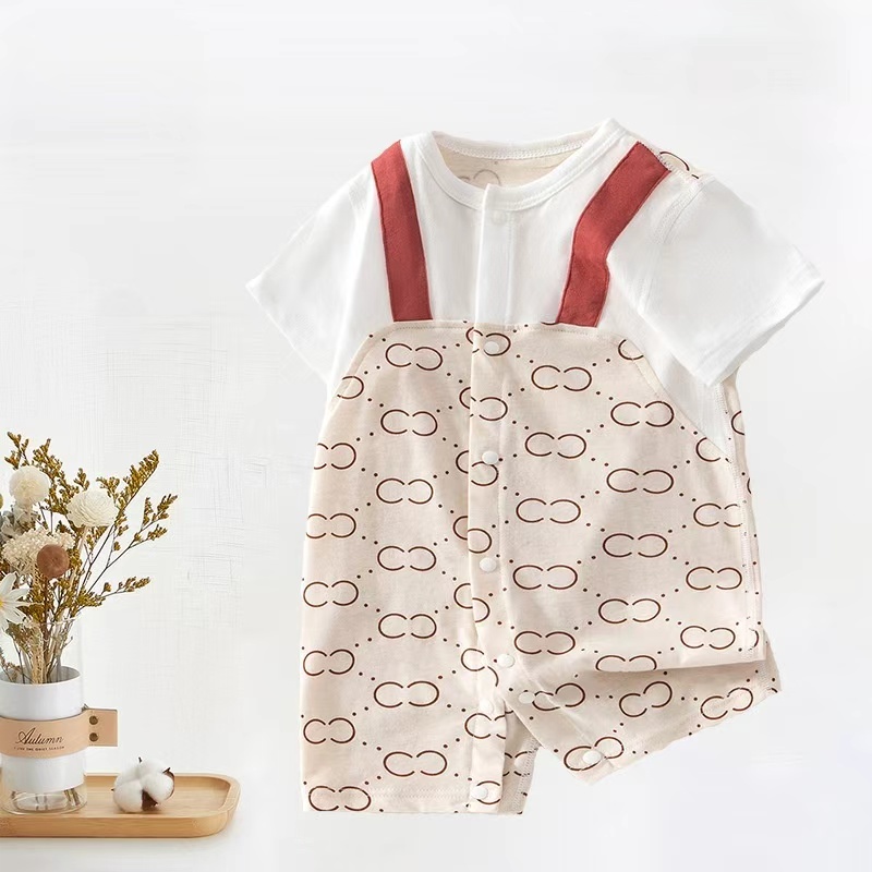 Baby Unisex Seamless Short Sleeve Romper