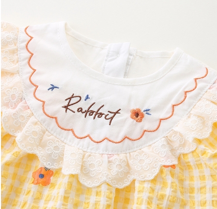 Baby Girl 'Rabbit' Flower Babysuit-kissminis