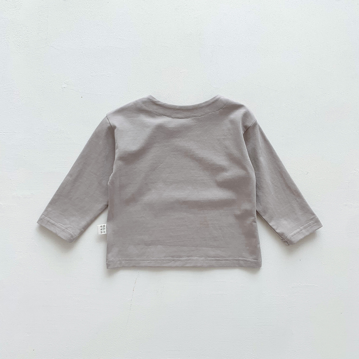 Baby Boy/Girl Solid Color Long Sleeve Shirt-kissminis