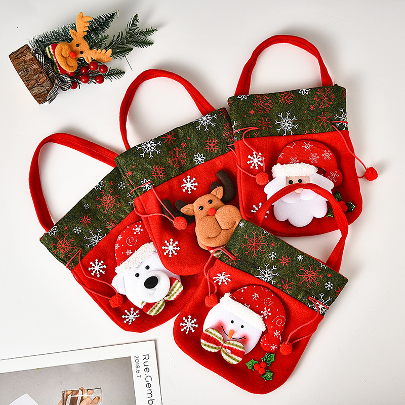Christmas Style Cute 3D Pattern Handbag-kissminis