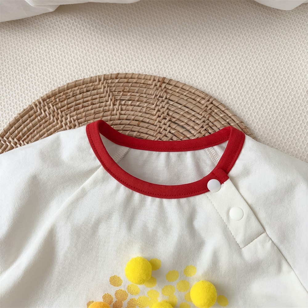 Baby Boy/Girl Pop Corn Printed Bodysuit-kissminis