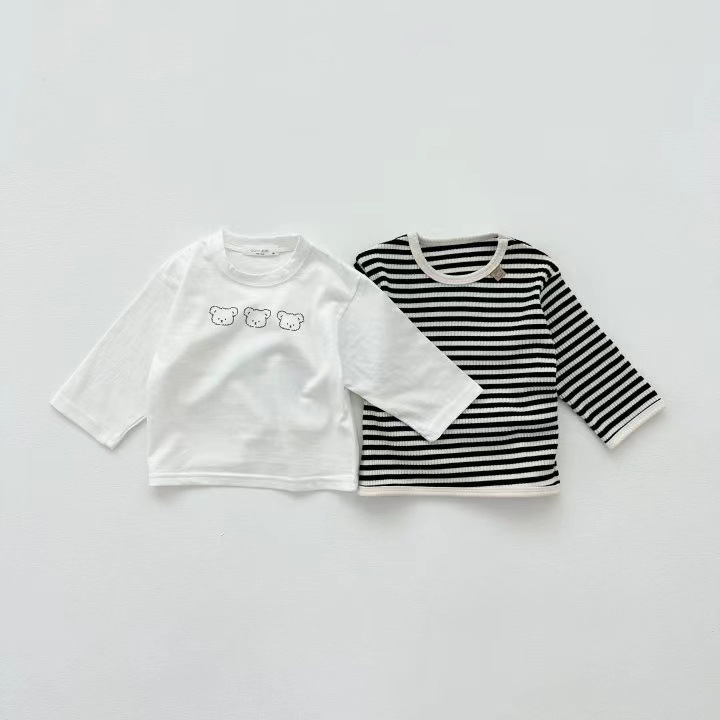 Toddler Boy/Girl Solid Color T-Shirt and Pants Set-kissminis