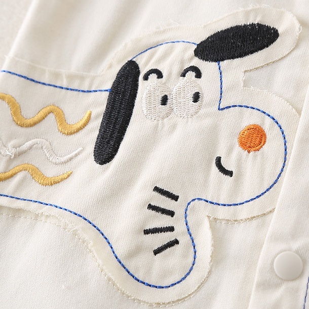 Baby Boy/Girl Dog Print Romper-kissminis