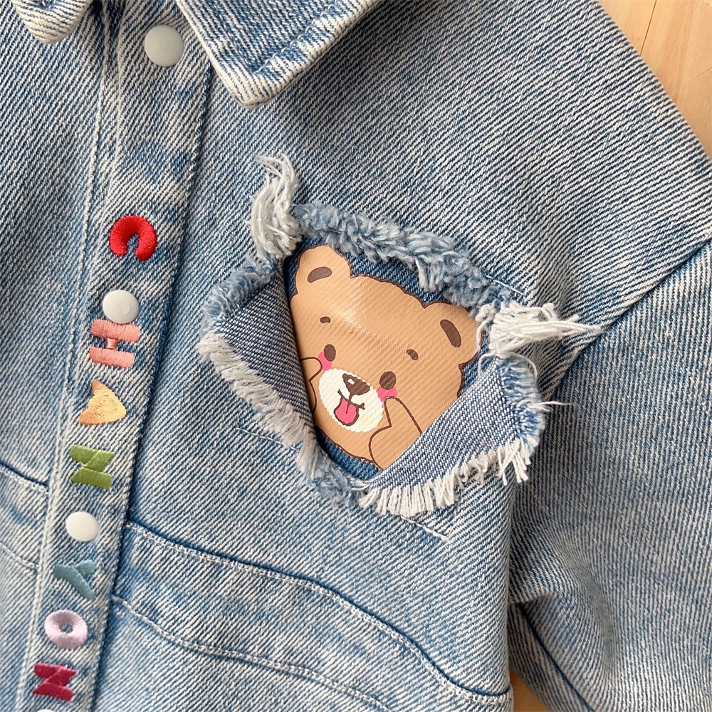 Baby Boy Vintage Denim Romper-kissminis