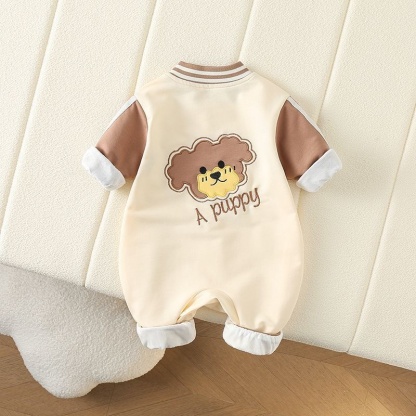 Baby Unisex Teddy Lined Long Sleeve Romper
