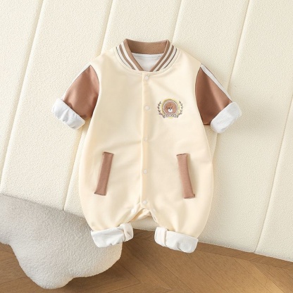Baby Unisex Teddy Lined Long Sleeve Romper