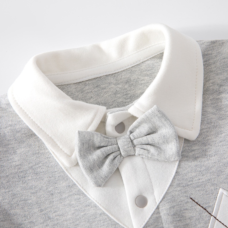 Baby Girl Gentleman Tie Romper