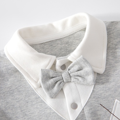 Baby Girl Gentleman Tie Romper
