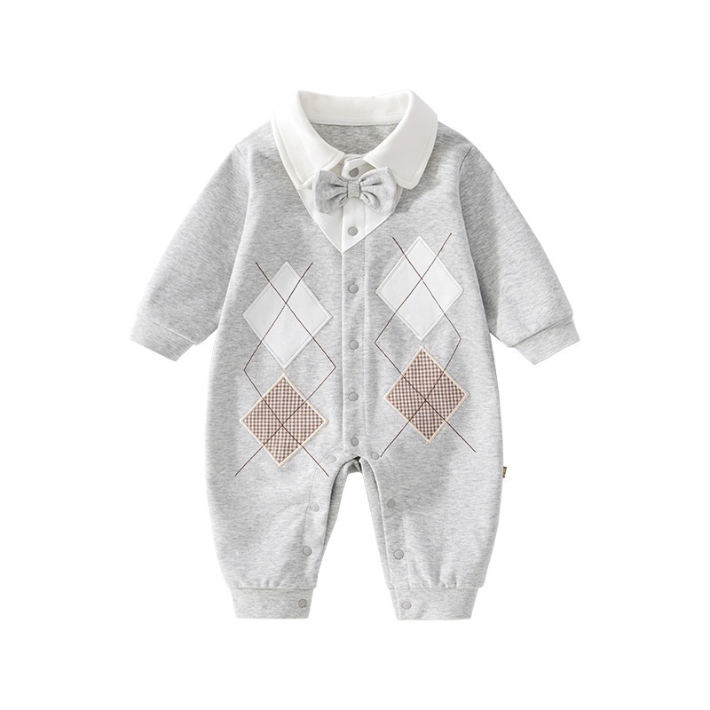 Baby Girl Gentleman Tie Romper
