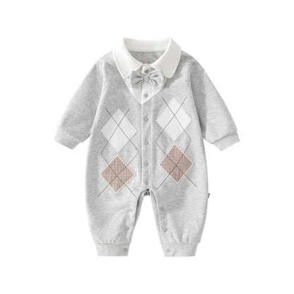 Baby Girl Gentleman Tie Romper