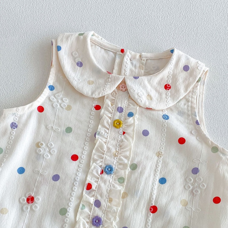 Baby Girl Polka Dot Sleeveless Dress