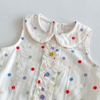 Baby Girl Polka Dot Sleeveless Dress