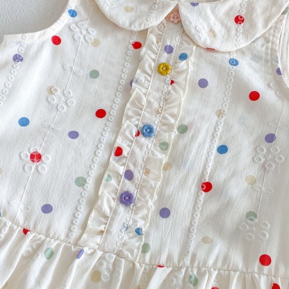 Baby Girl Polka Dot Sleeveless Dress