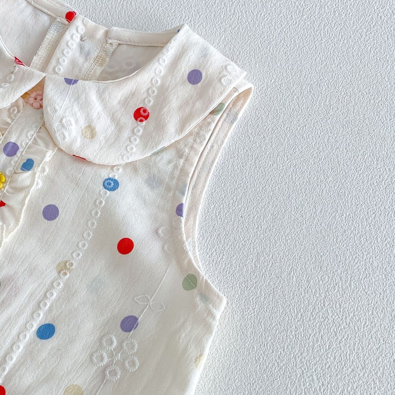 Baby Girl Polka Dot Sleeveless Dress