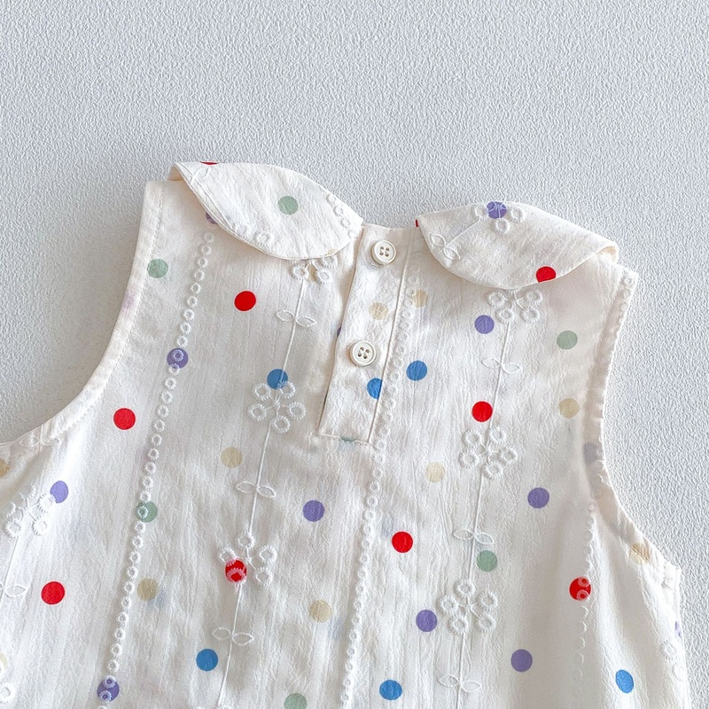 Baby Girl Polka Dot Sleeveless Dress