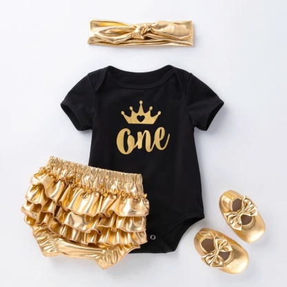 Baby Girl Cartoon Four-Piece Set