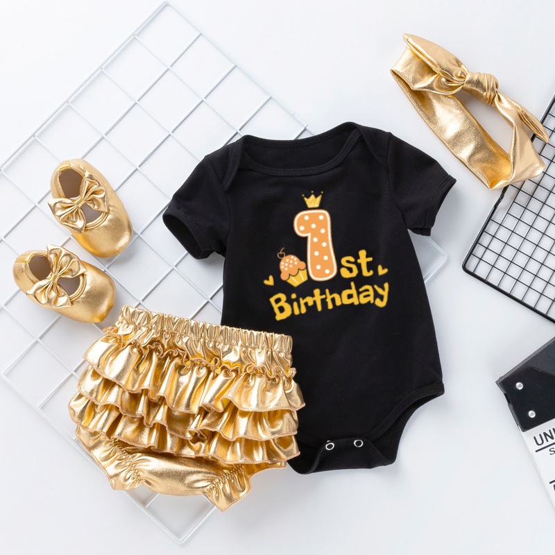 Baby Girl Cartoon Four-Piece Set
