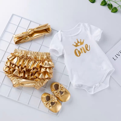 Baby Girl Cartoon Four-Piece Set