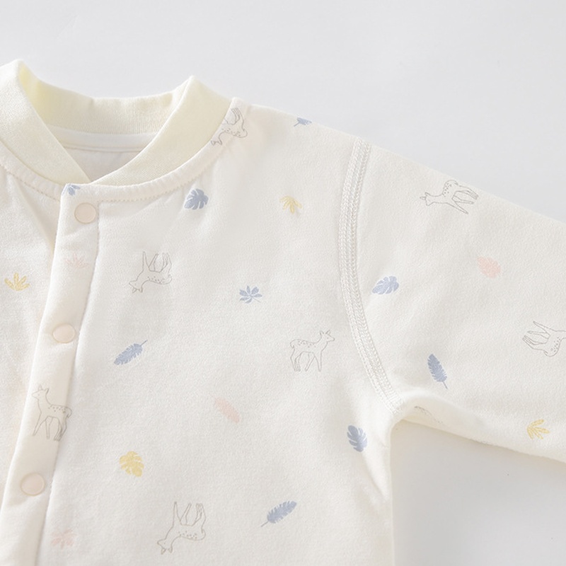 Baby Unisex Cartoon Padded Romper