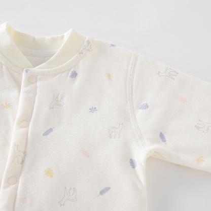 Baby Unisex Cartoon Padded Romper