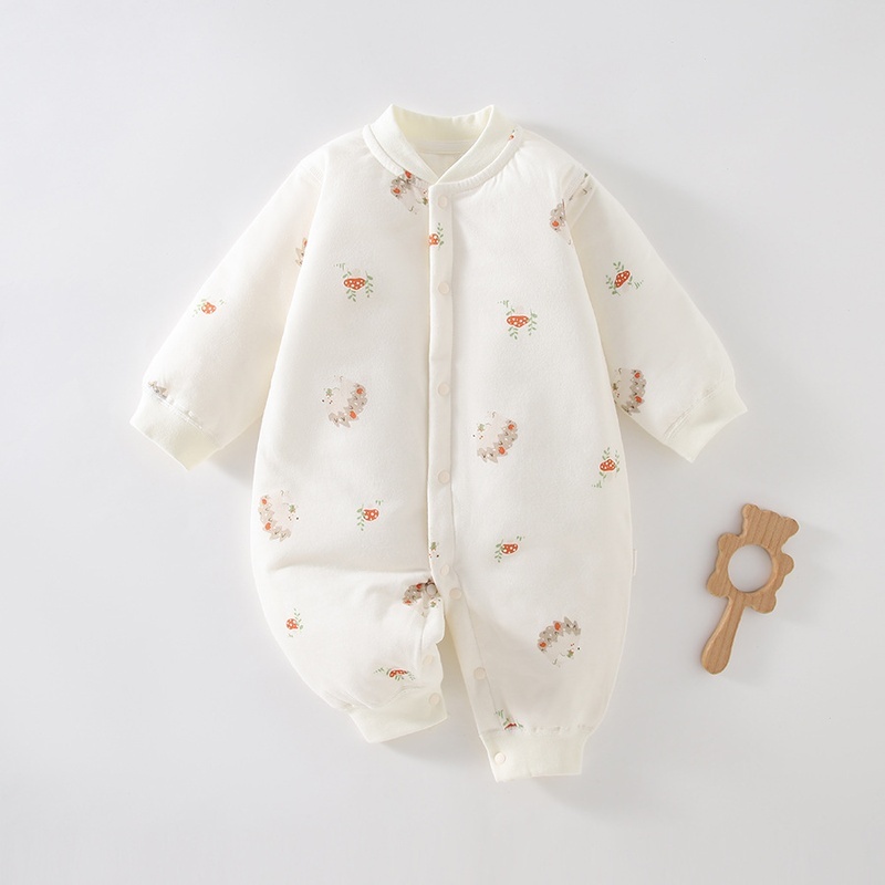 Baby Unisex Cartoon Padded Romper