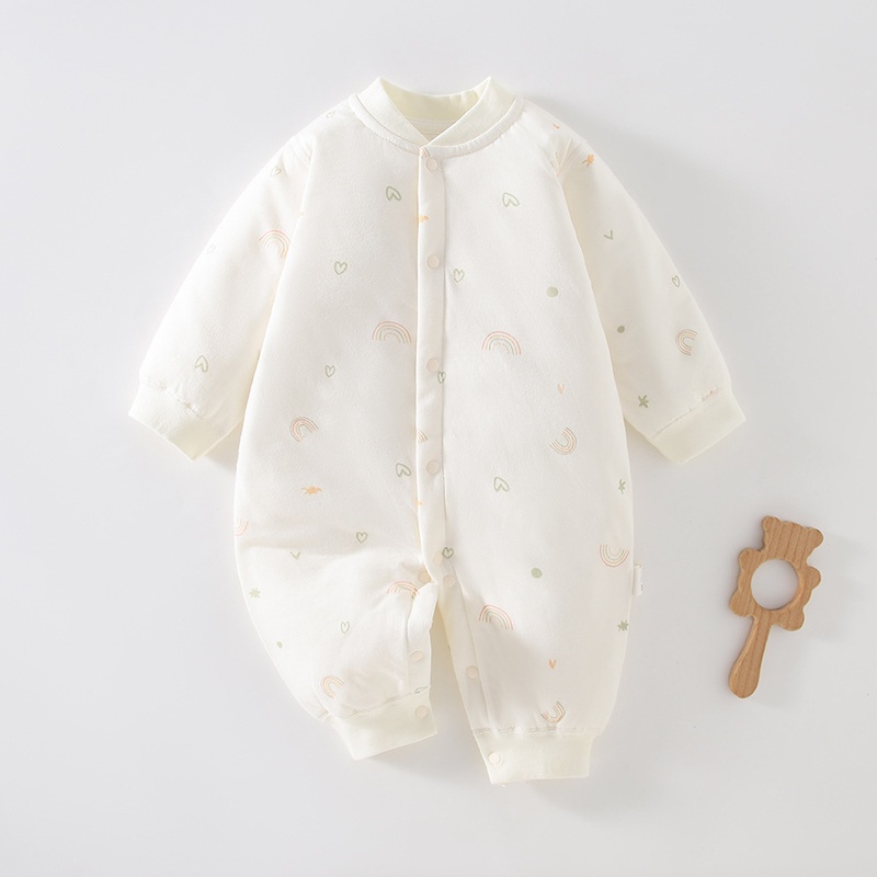 Baby Unisex Cartoon Padded Romper