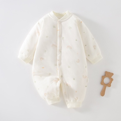 Baby Unisex Cartoon Padded Romper