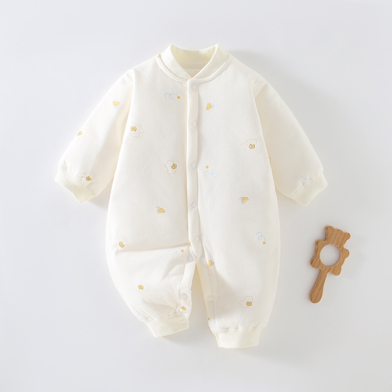 Baby Unisex Cartoon Padded Romper