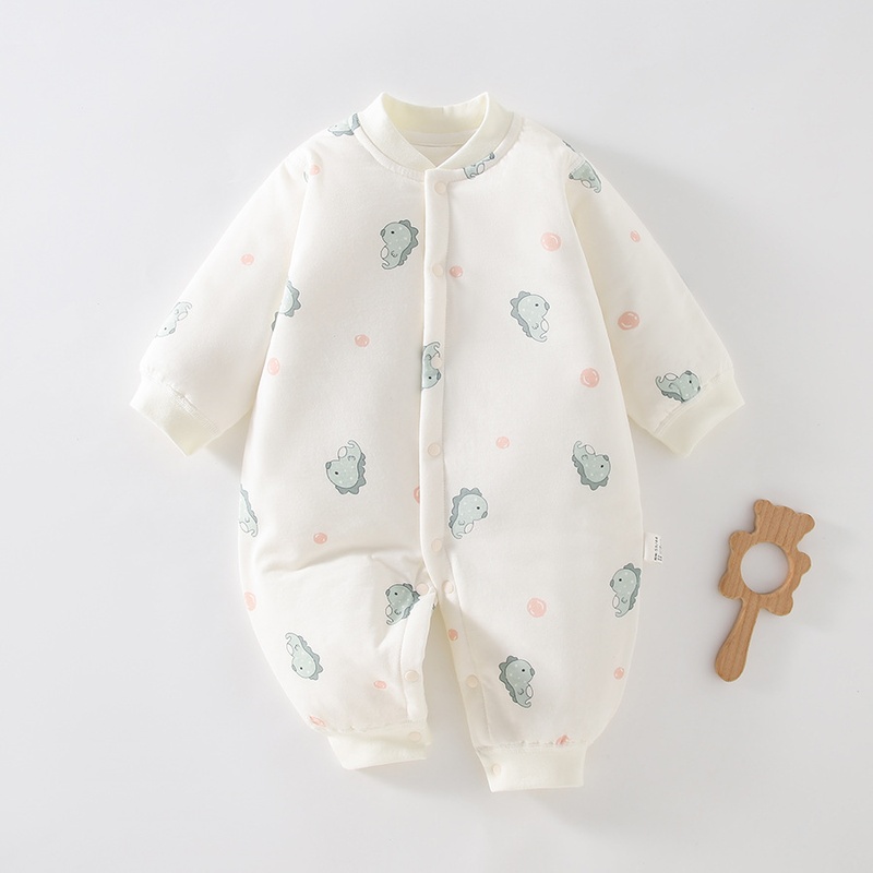 Baby Unisex Cartoon Padded Romper