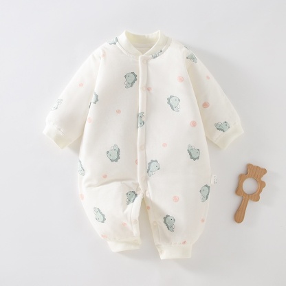 Baby Unisex Cartoon Padded Romper