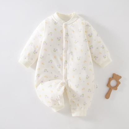 Baby Unisex Cartoon Padded Romper