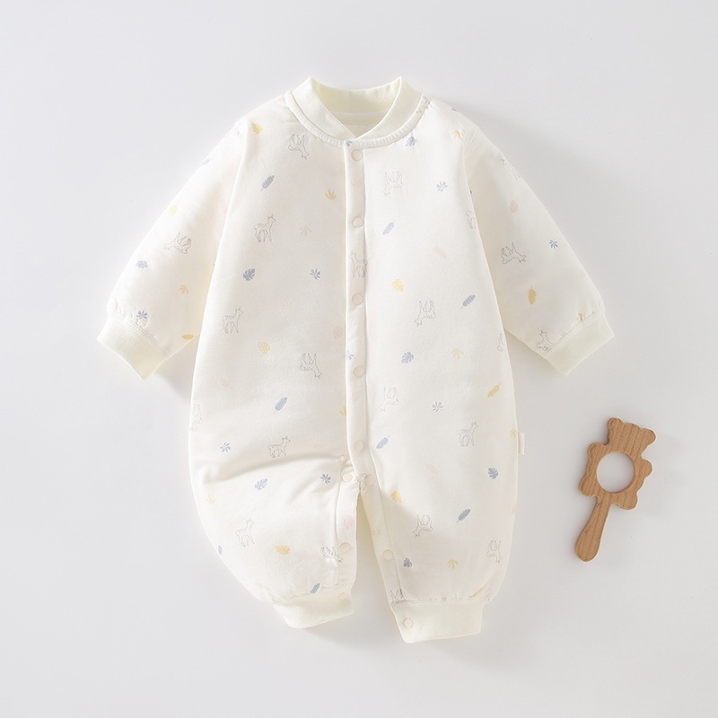 Baby Unisex Cartoon Padded Romper