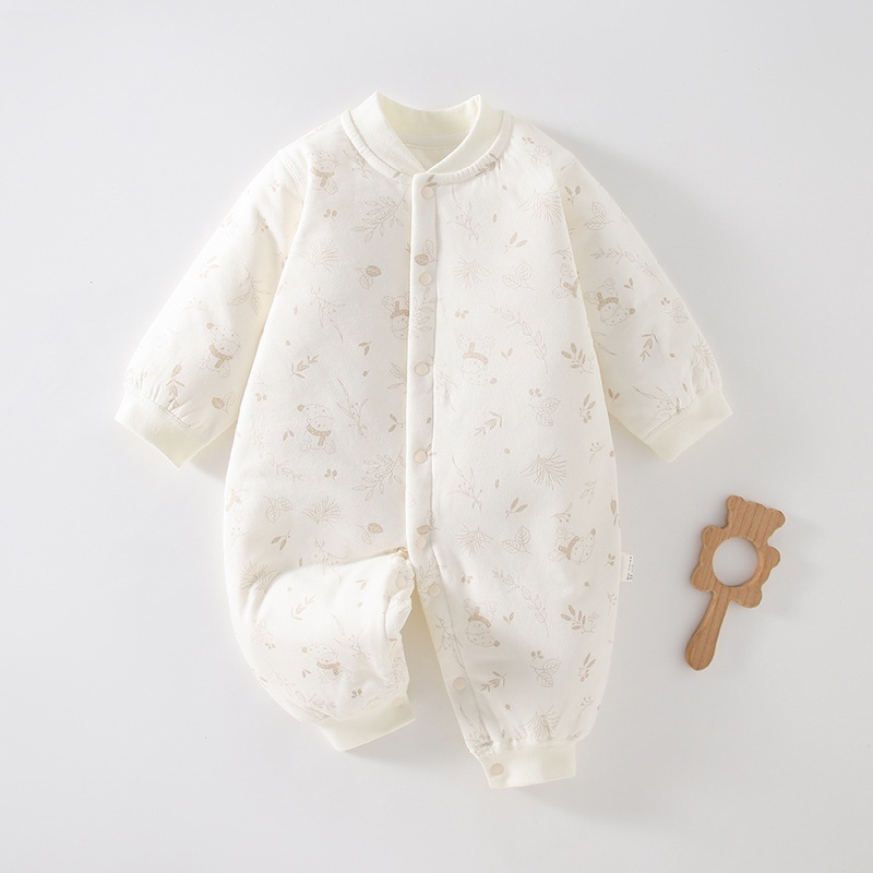 Baby Unisex Cartoon Padded Romper