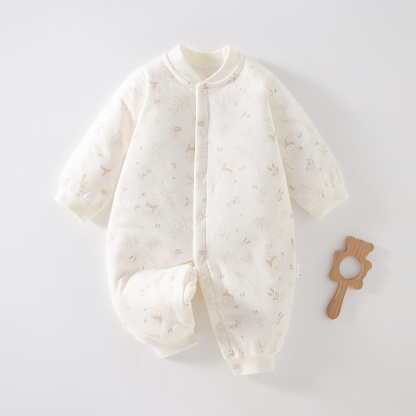 Baby Unisex Cartoon Padded Romper