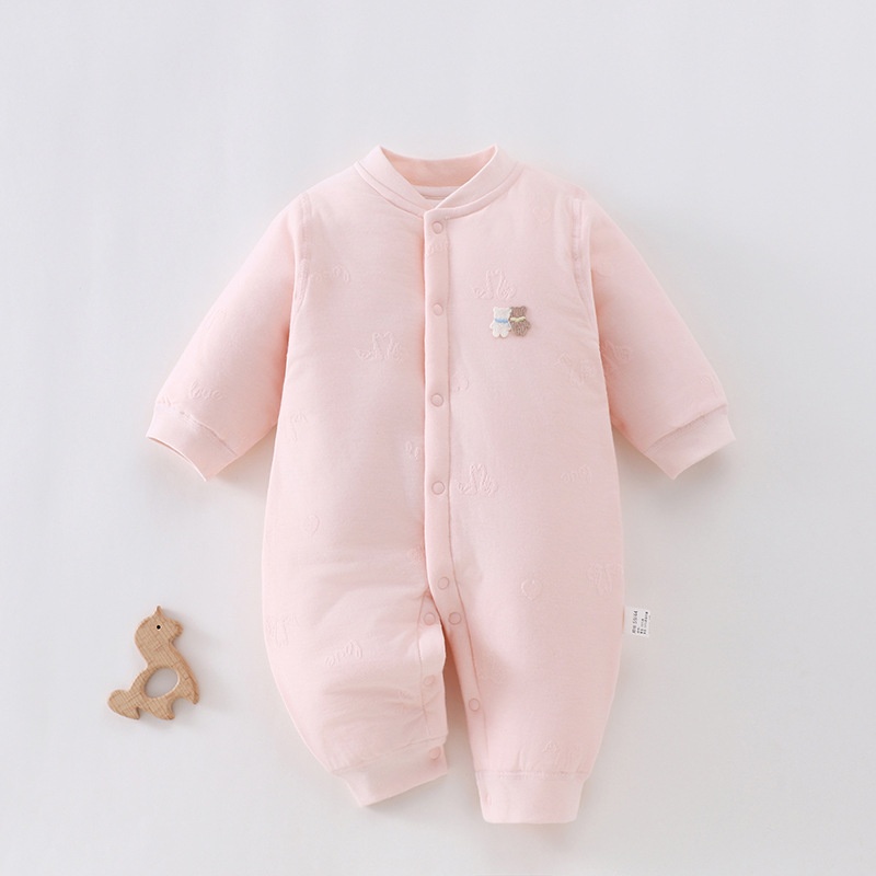 Swan Bear Padded Baby Romper Outfit