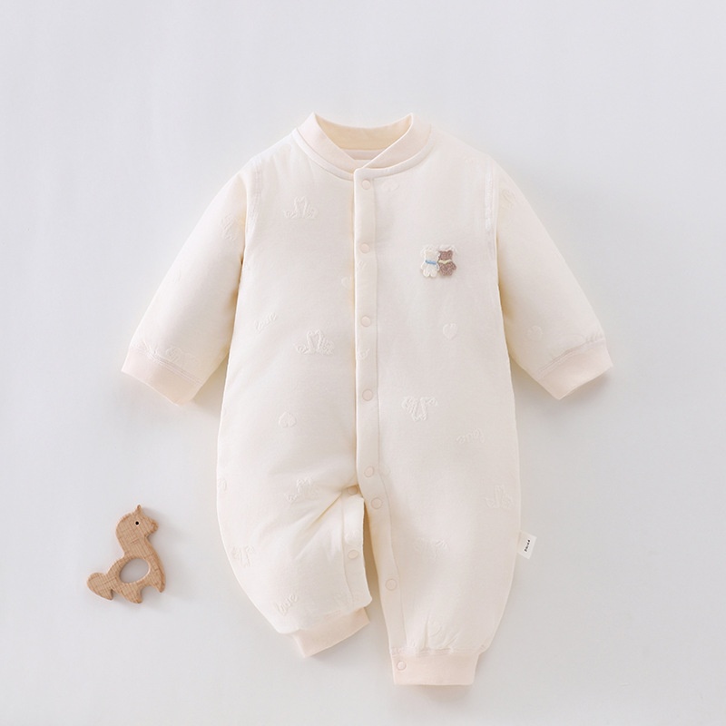 Swan Bear Padded Baby Romper Outfit