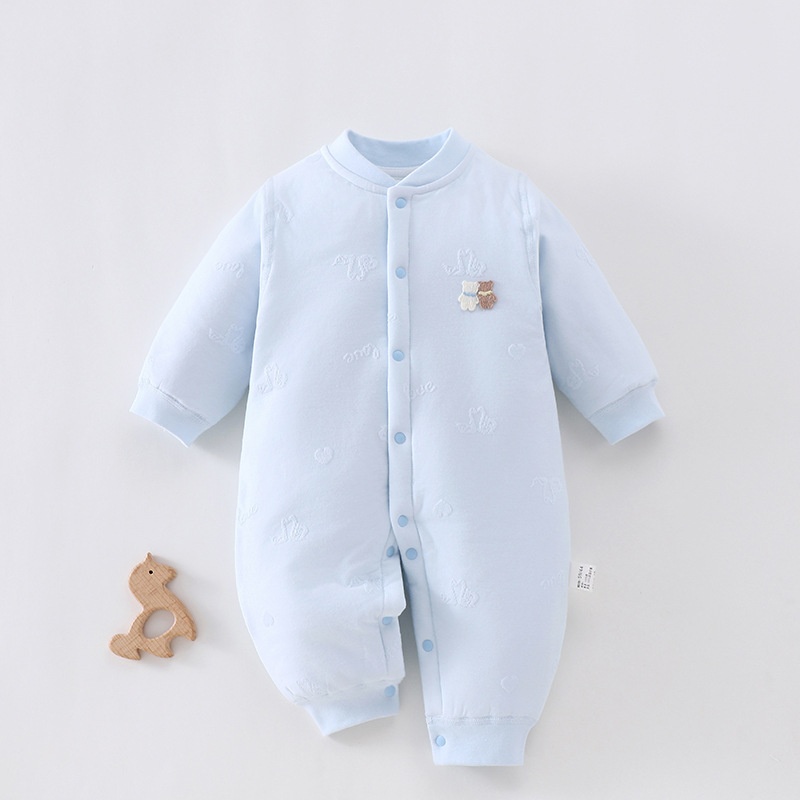 Swan Bear Padded Baby Romper Outfit