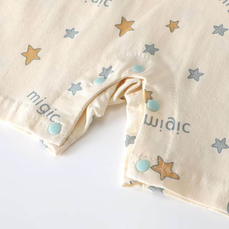 Baby Unisex Blue Pony Collar Short Sleeve Romper