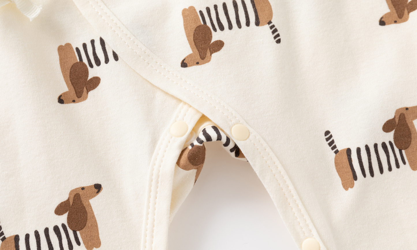 Newborn Baby Puppy Strappy Romper