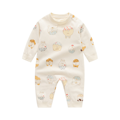 Baby Cute Animals Shoulder Split Romper