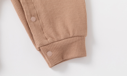 Baby Waffle Lion Print Romper
