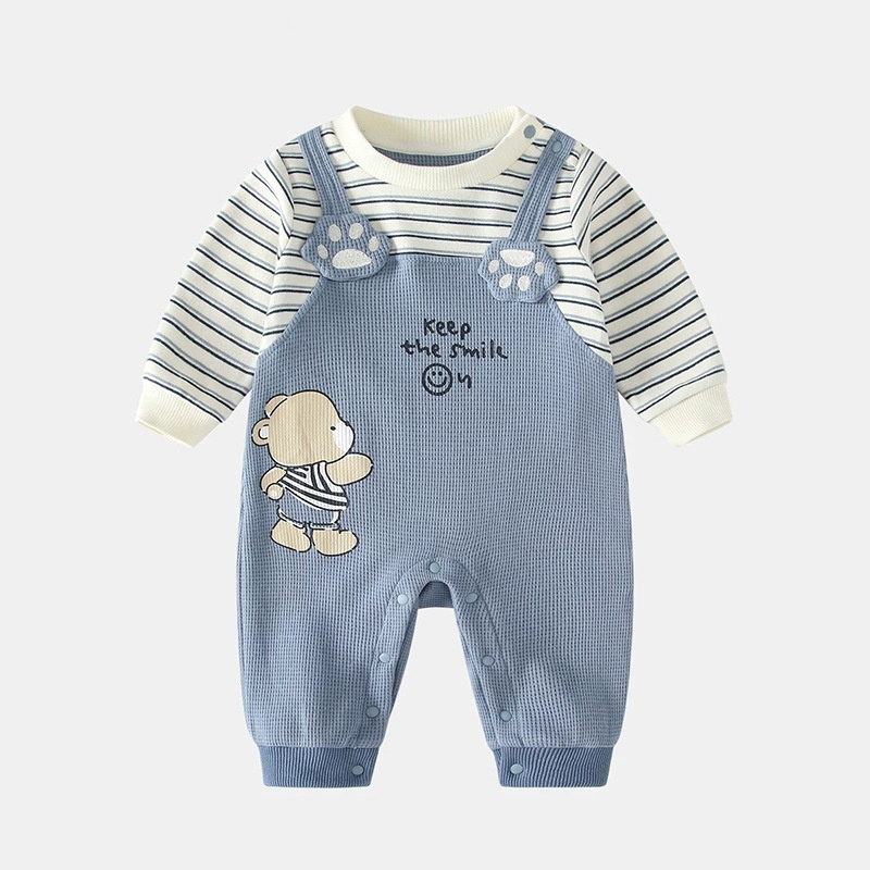 Baby Bear Faux Two-Piece Romper