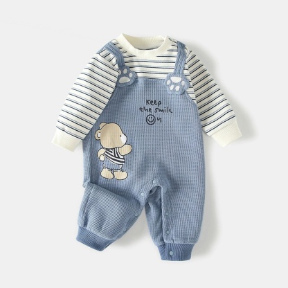 Baby Bear Faux Two-Piece Romper
