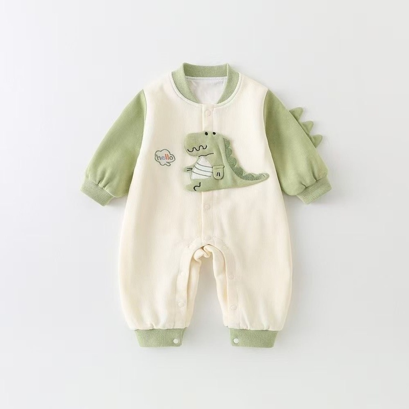 Baby Girl Dinosaur Casual Romper