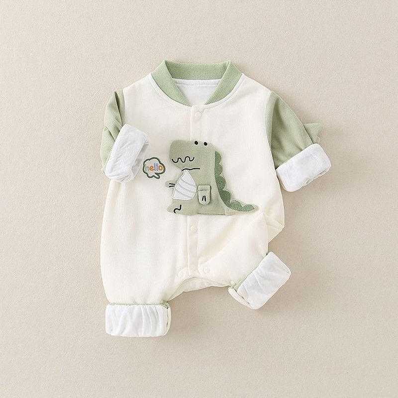 Baby Girl Dinosaur Casual Romper