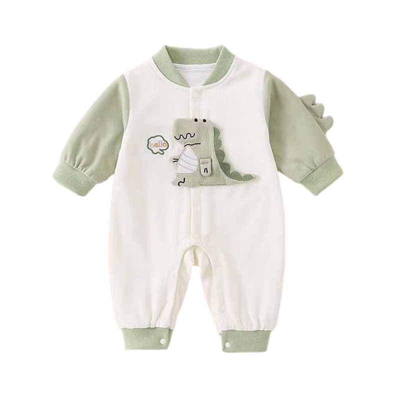Baby Girl Dinosaur Casual Romper