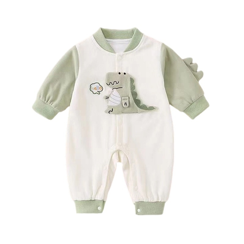Baby Girl Dinosaur Casual Romper
