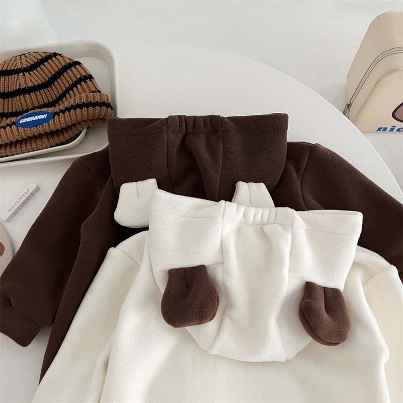Baby Cute Bear Ears Hooded Romper